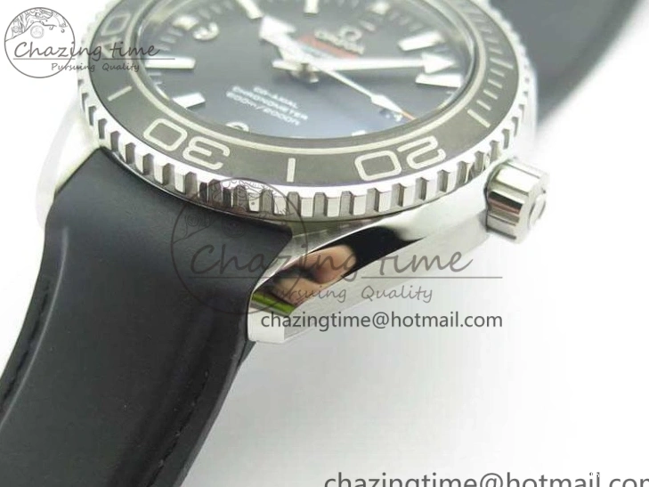 1221 Planet Ocean Pro Ceramic Bezel 45mm 1:1 OMF Best Edition On Rubber Strap A8500 (Black Balance Wheel) MoistureWicking 8136